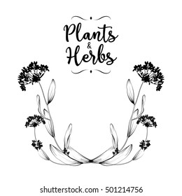 Floral background for invitation card