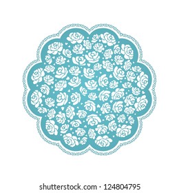 Floral background. Lace of rose