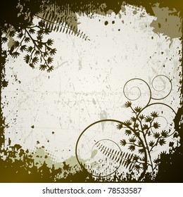 floral background, leaves