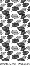 Fundo floral de folhas em estilo plano