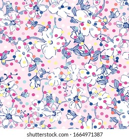 Floral background. Liberty style. fabric, covers, manufacturing, wallpapers, print, gift wrap.