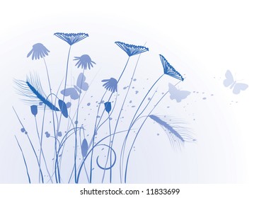 floral background, meadow