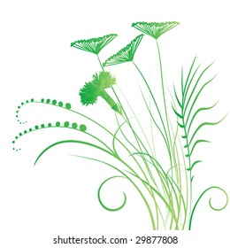 floral background, meadow