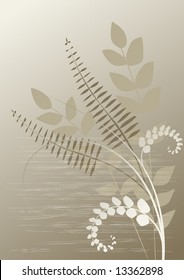 floral background, meadow, leaf