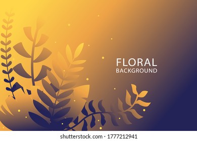 Floral Background Natural Shapes Fluid Gradient