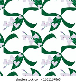 Fondo Floral. Fondo Orquídea Sin Precedentes. Patrón floral sin soldadura que se puede imprimir para paños, manteles, mantas, pantalones, vestidos, carteles, papeles.