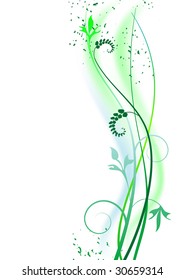 Floral background, ornament