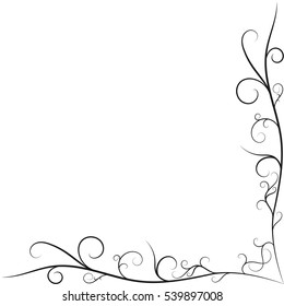 Floral background ornament