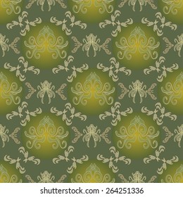 Floral background ornament elements pattern for wallpaper and decoration.  