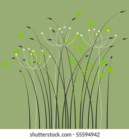 Floral Background, ornament, leaves