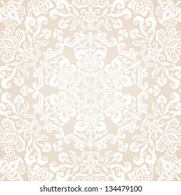 Floral background. Ornamental round pattern in vintage style