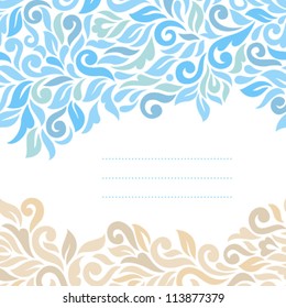 Floral background. Ornamental seamless pattern