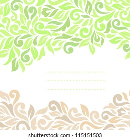 Floral background. Ornamental seamless pattern