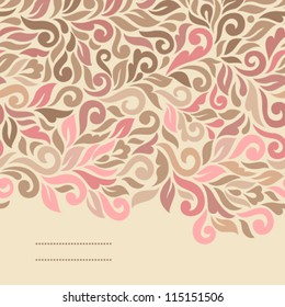 Floral background. Ornamental seamless pattern