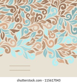 Floral background. Ornamental seamless pattern