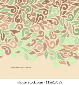 Floral background. Ornamental seamless pattern