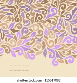 Floral background. Ornamental seamless pattern