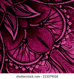 Floral background. Painted banner. Hand drawn design element. Vector illustration. Abstract  vector background. Backdrop can be used as invitation, card, flayer, poster etc.