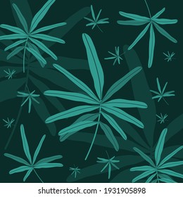 Vector de iluminación plana de patrón de fondo floral