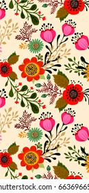 Floral background pattern illustration