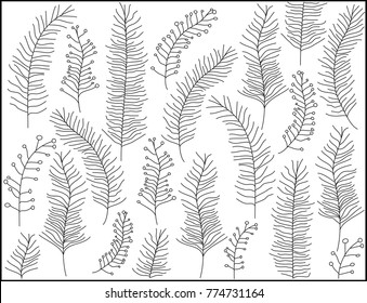 floral background pattern.- Illustration,Doodle ,Decor, Painted Image, Springtime, Summer, Textile,ornate 