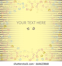 Floral background. Pattern strips and flowers. border