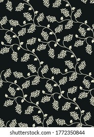 Arte vectorial de patrón de fondo floral