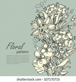 floral background with place for text