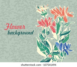 floral background with place for text