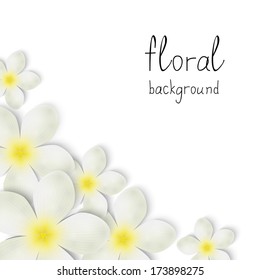 Floral background with place for text