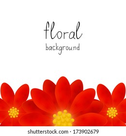 Floral background with place for text