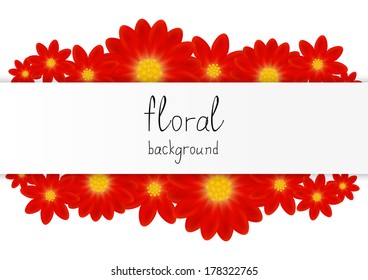 Floral background with place for text
