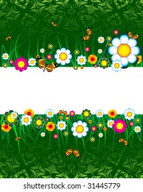 Floral background with place for text