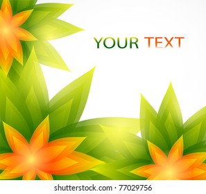 Floral background with place for text