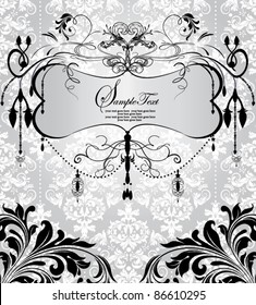 floral background with place for text