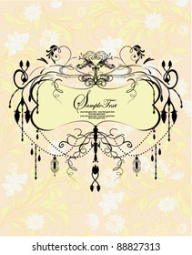 floral background with place for text
