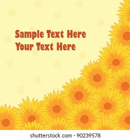 floral background with place for text