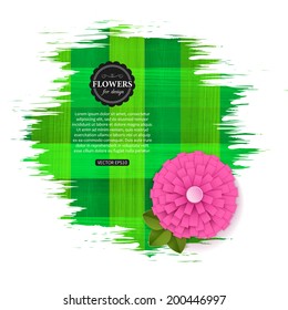 Floral background with place for text. Vector illustration.