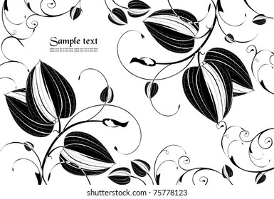 floral background to place your art or text