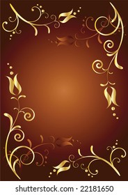 Floral background with place for your text. Vector