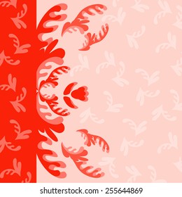 Floral background with place for your text