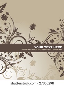 Floral background with place for your text