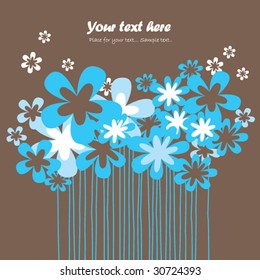 floral background with place for your text