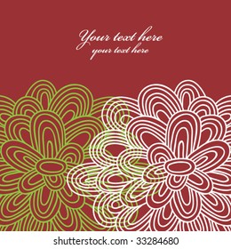 floral background with place for your text