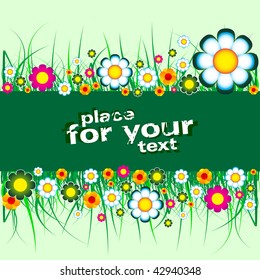 Floral background with place for your text