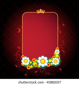 Floral background with place for your text