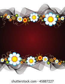 Floral background with place for your text
