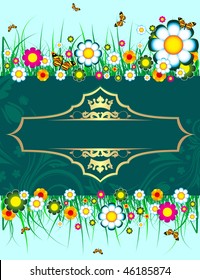 Blumenhintergrund mit Platz für Ihren Text