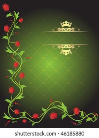Floral background with place for your text