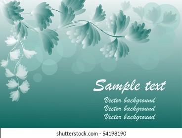 Floral background with place for your text. EPS10. Vector illustration.